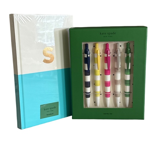 KATE SPADE Notebook and Ink Pen Set Bundle - Picture 1 of 3